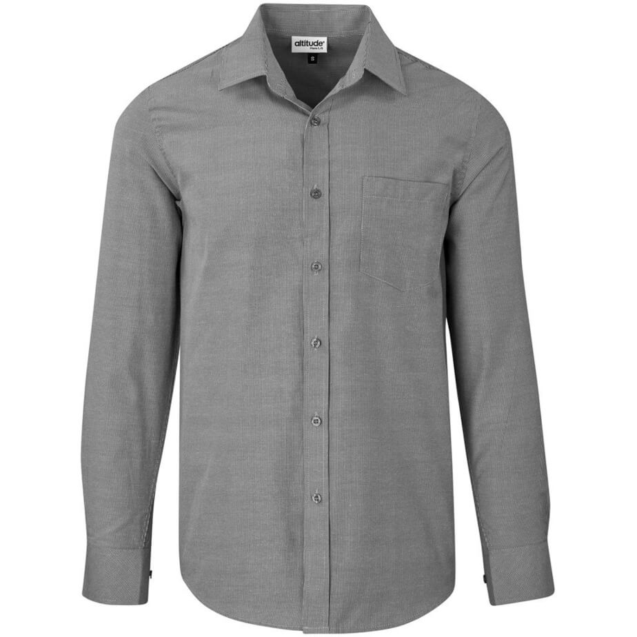 Mens Long Sleeve Northampton Shirt Black Front
